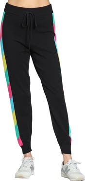 APNY Colorful Side Stripe High Waist Joggers