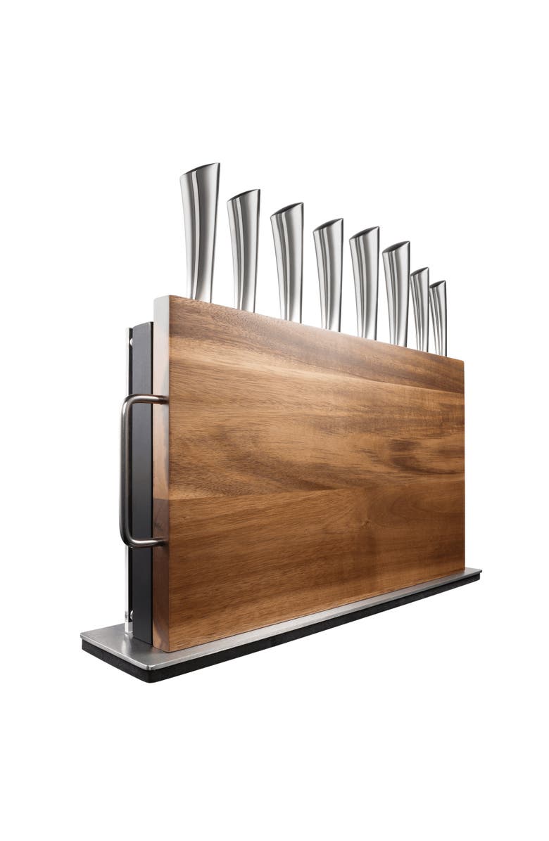Cuisine::pro<sup>®</sup> Damashiro<sup>®</sup> BODO 10-Piece Knife Block With Cutting Board, Alternate, color, Black