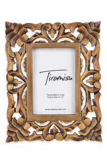 Artisanal Heritage Wood Carved Picture Frame