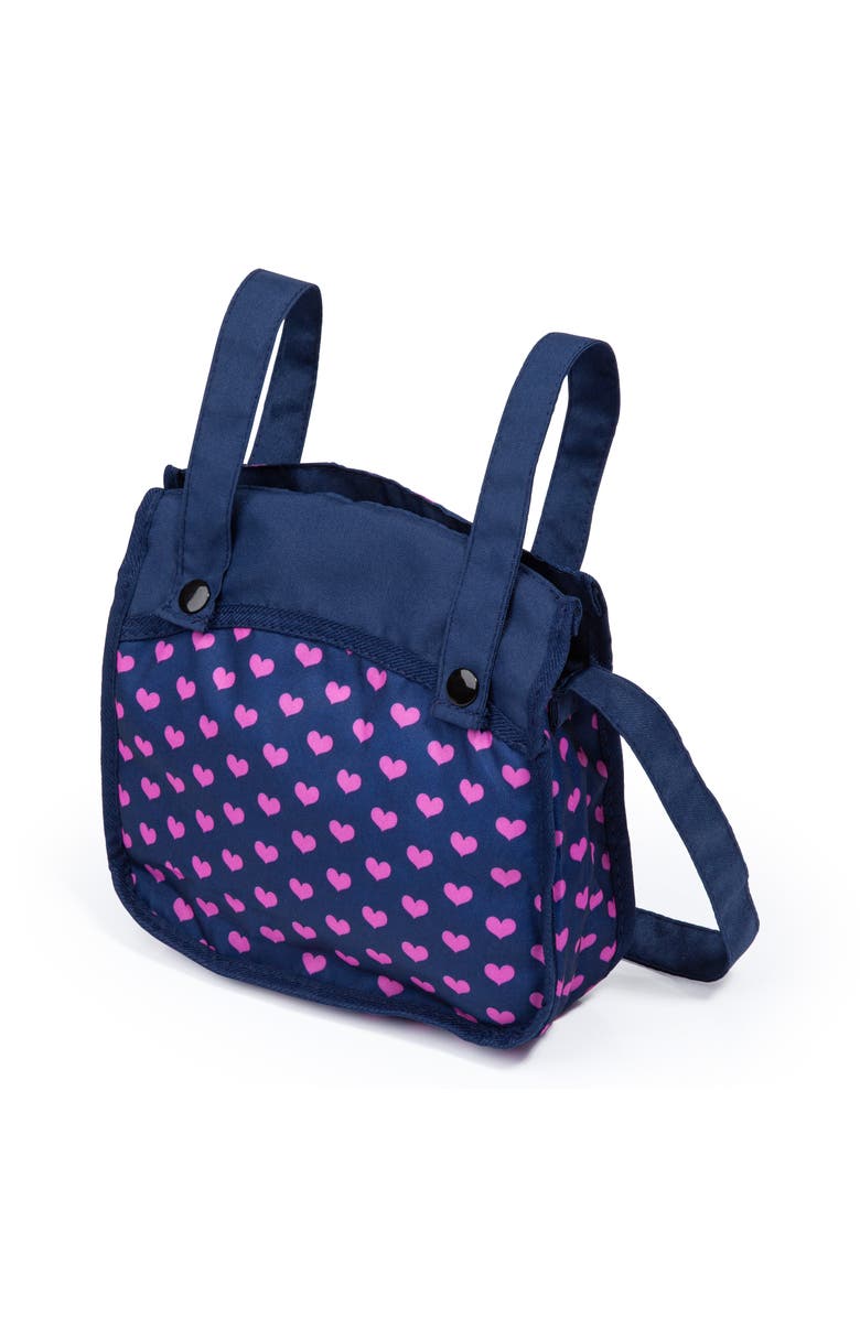 Bayer Twin Doll Pram Neo, Blue With Unicorn and Hearts, 18 Inch, Alternate, color, Multicolored