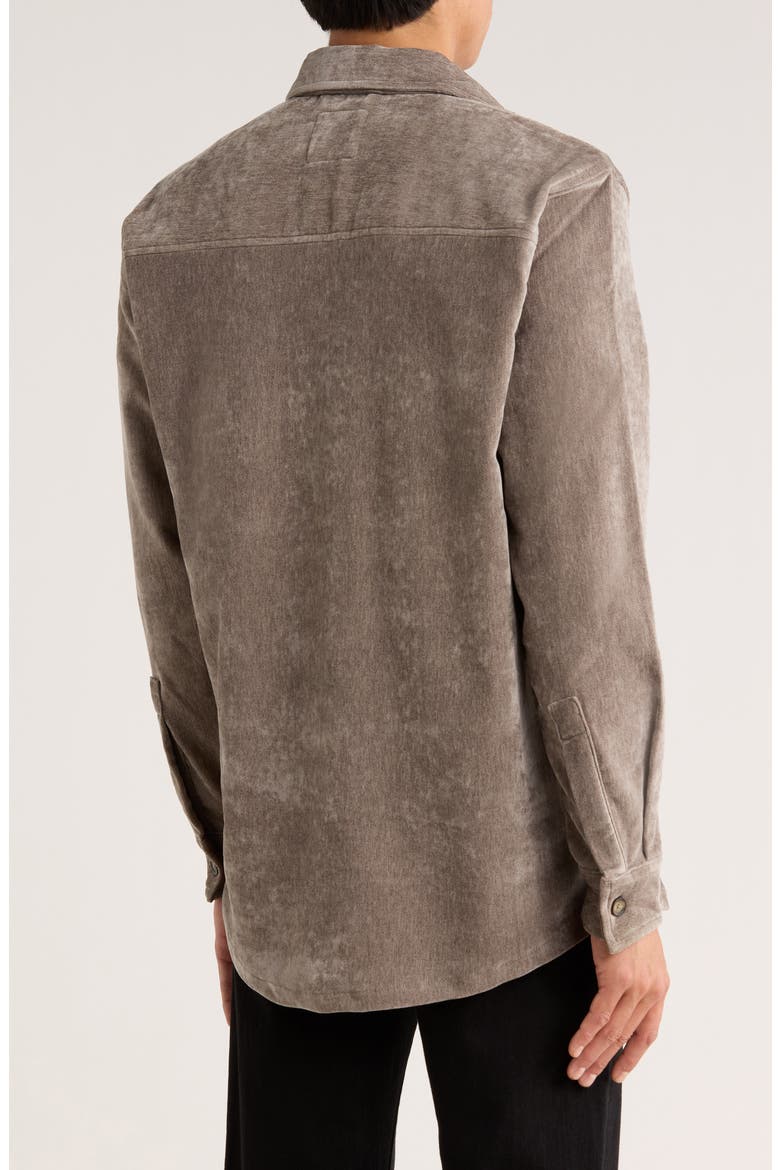 Chenille Shirt Jacket, Alternate, color, OLIVE