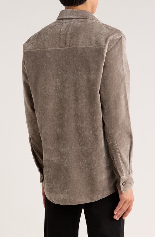 Vintage 1946 Chenille Shirt Jacket In Brown