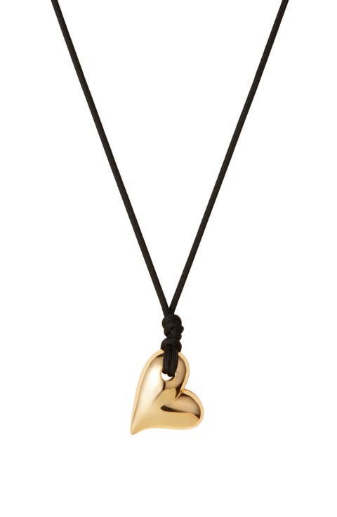 Art Heart on a String Necklace