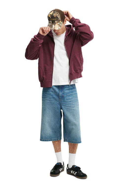 Cotton On Super Baggy Jort In Blue