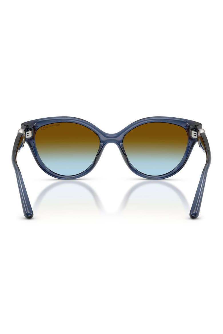 Nagoya 53mm Gradient Cat Eye Sunglasses, Alternate, color, NAVY / BROWN BLUE GRADIENT