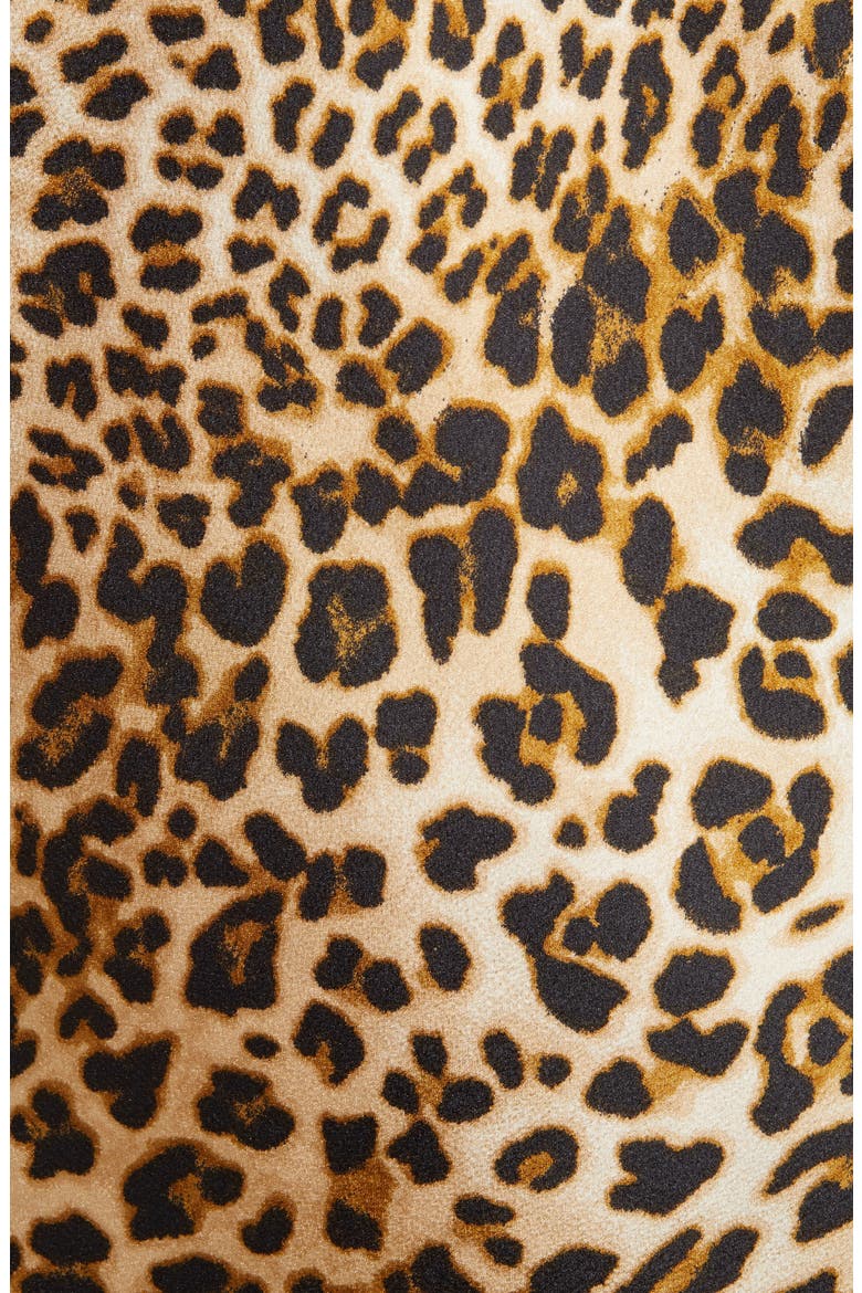 Leopard Print Satin Slipdress, Alternate, color, LEOPARD