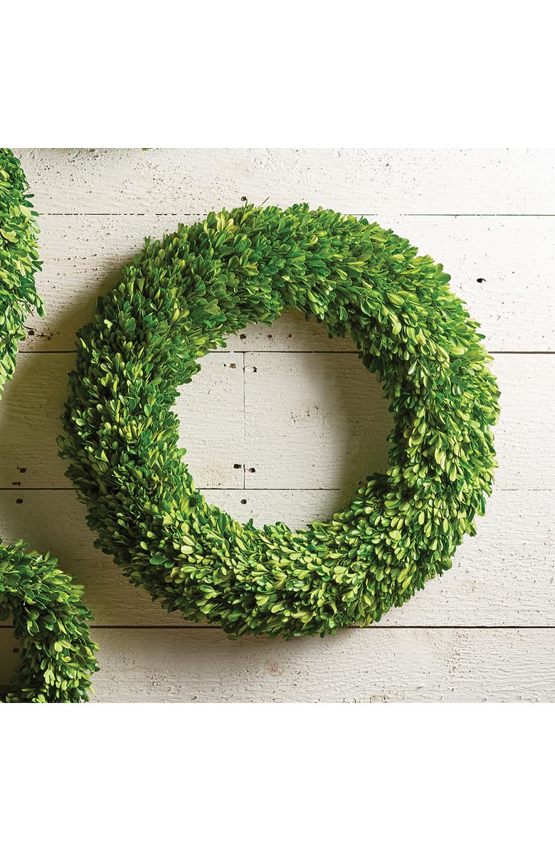 Napa Home & Garden Boxwood Wreath, Alternate, color, Green