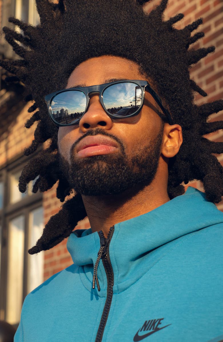 Nike Flatspot XXII 52mm Geometric Sunglasses, Alternate, color, 