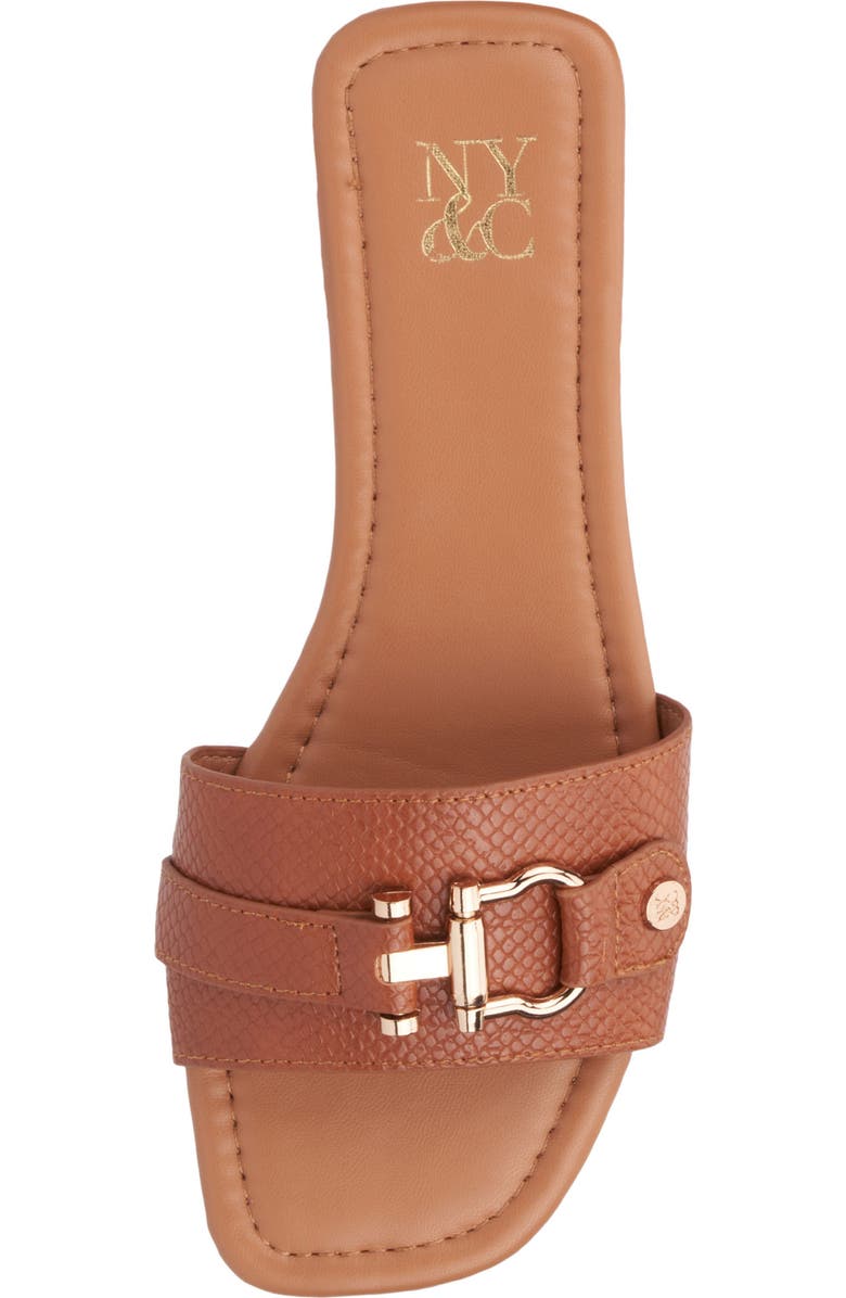 NEW YORK AND COMPANY Nastia Sandal, Alternate, color, Cognac