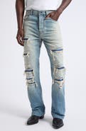 AMIRI Destroyed Straight Flare Jeans