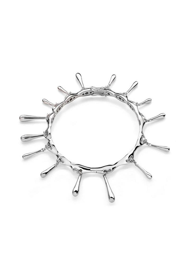 Short Drop Bangle, Main, color, Sterling Silver