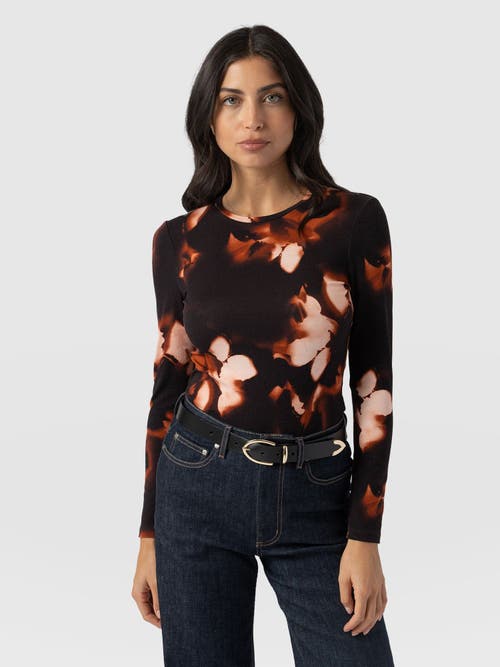 Shop Saint + Sofia Austen Crew Neck Long Sleeve Tee