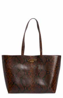 Angel Snakeskin Embossed Leather Shopper