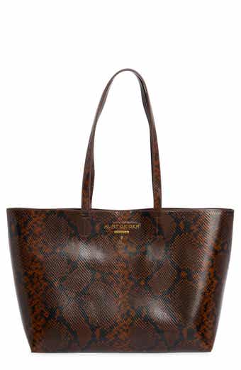 Angel Snakeskin Embossed Leather Shopper