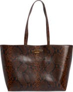 Kurt Geiger London Angel Snakeskin Embossed Leather Shopper