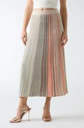 Marciano Rosy Pleat Knit Midi Skirt