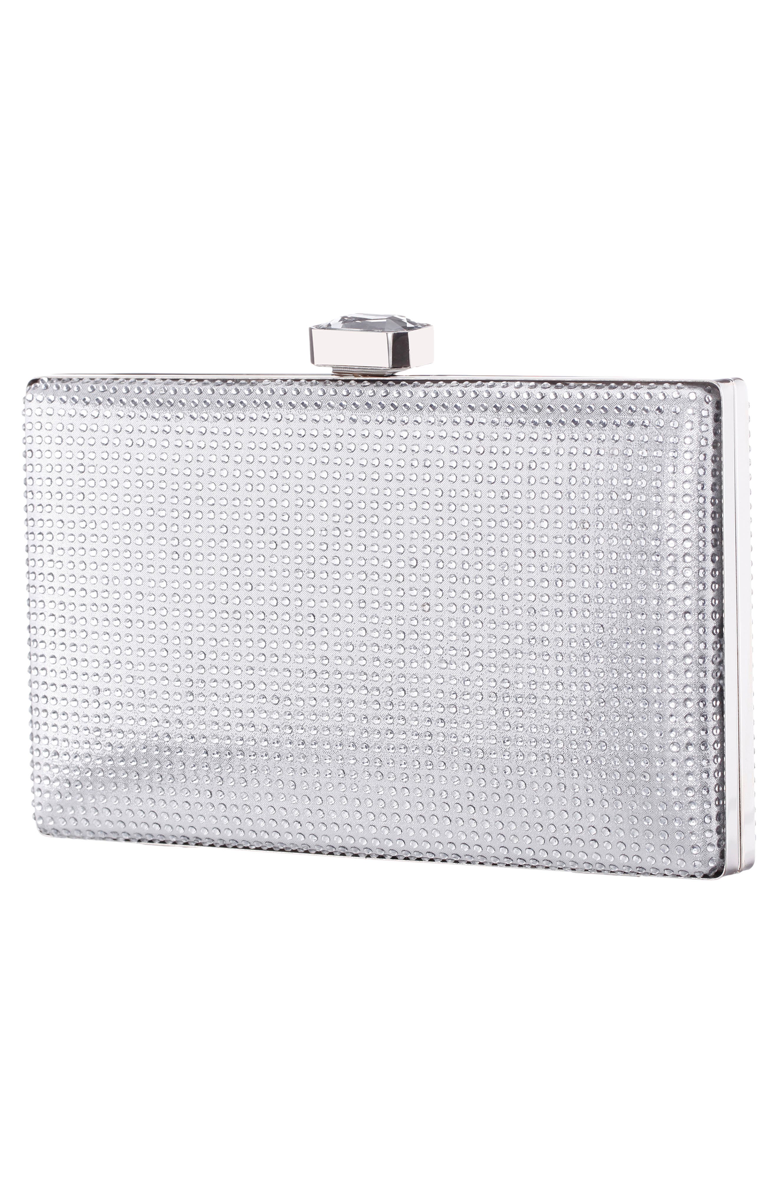 Justin Frame Clutch, Alternate, color, SILVER