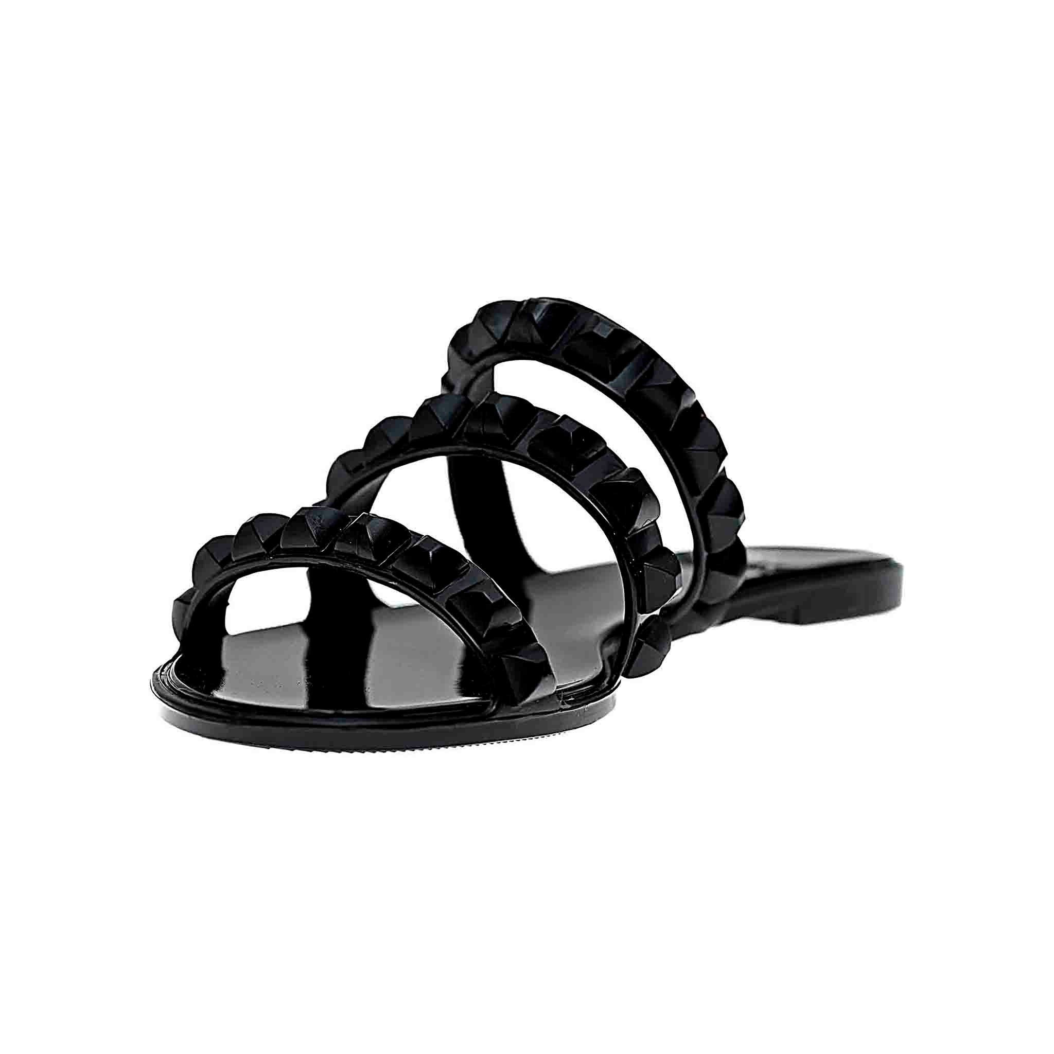 CARMEN SOL Maria 3 Strap Sandal, Main, color, Black