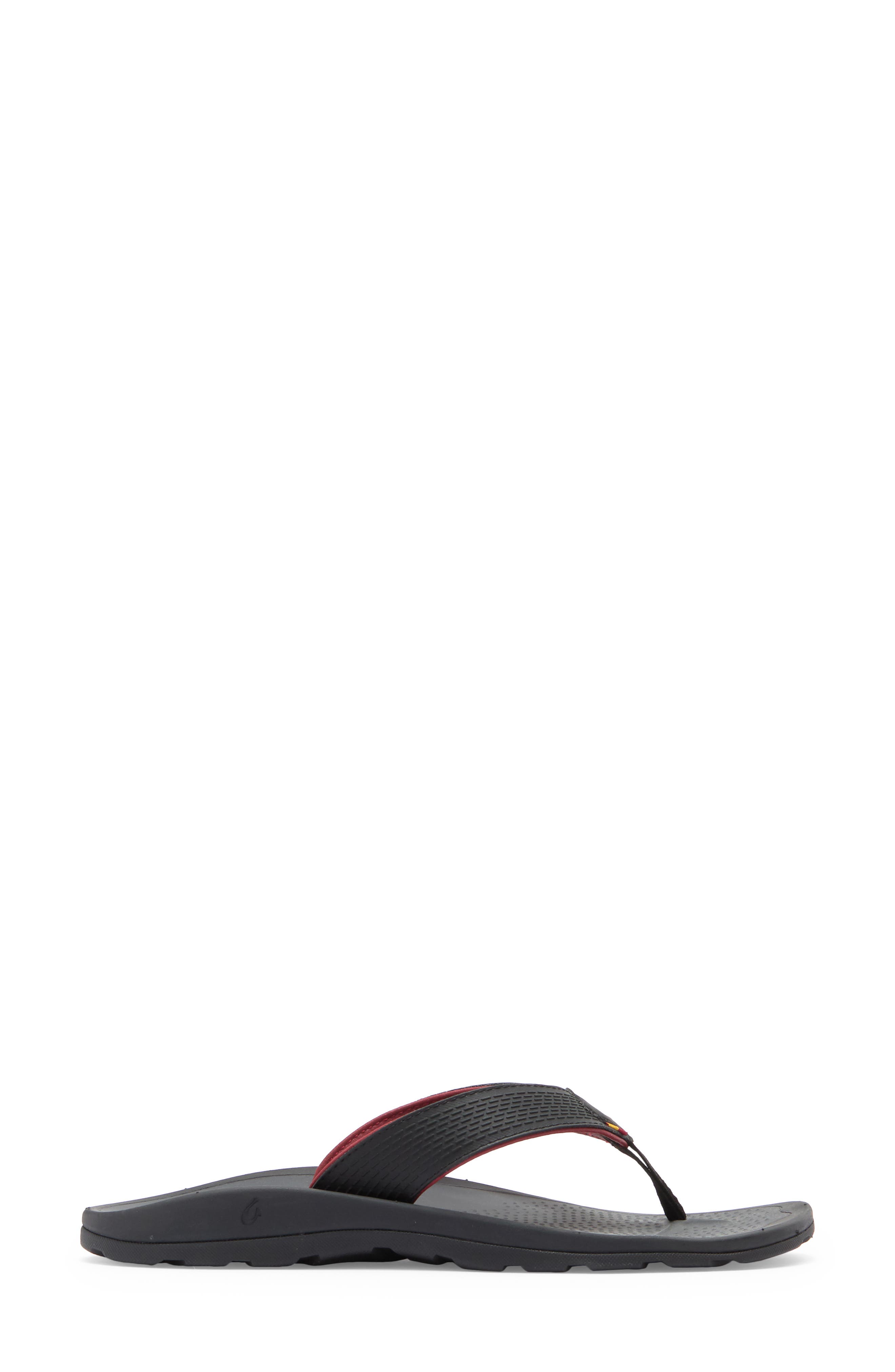 OluKai Imaka Flip Flop, Alternate, color, Black / Black