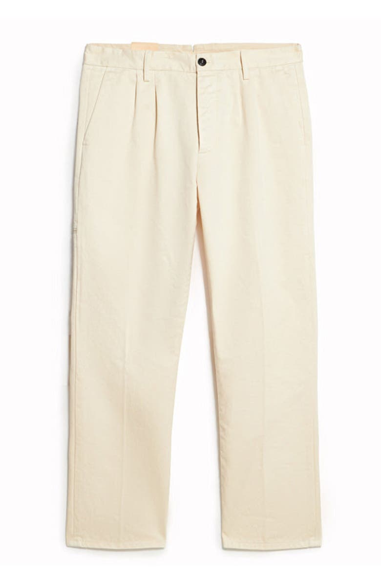 Fortela Pences Heavy Cotton Trousers, Main, color, Off White