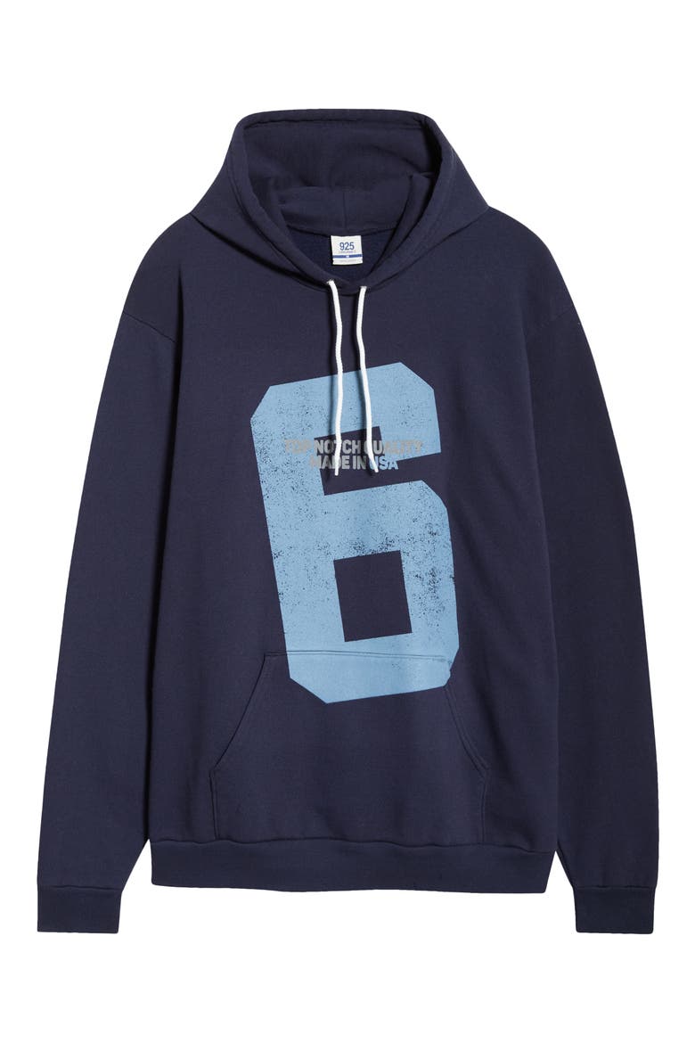 Playbook Graphic Cotton Hoodie, Alternate, color, NAVY