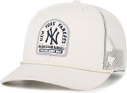'47 Men's '47 Cream New York Yankees Gravestone Adjustable Trucker Hat