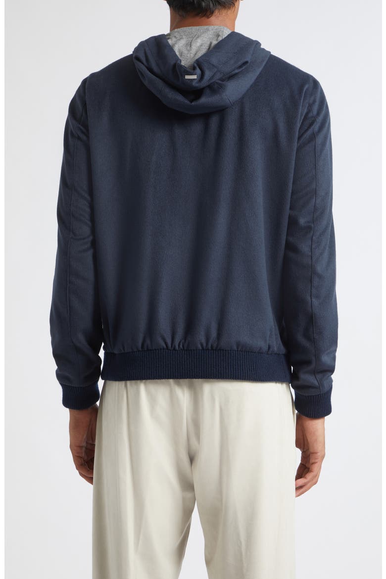 Mèlange Zip Hoodie, Alternate, color, 9200 NAVY