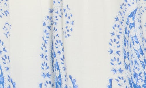 LUCKY BRAND LUCKY BRAND PAISLEY PRINT TIERED COTTON MAXI SKIRT