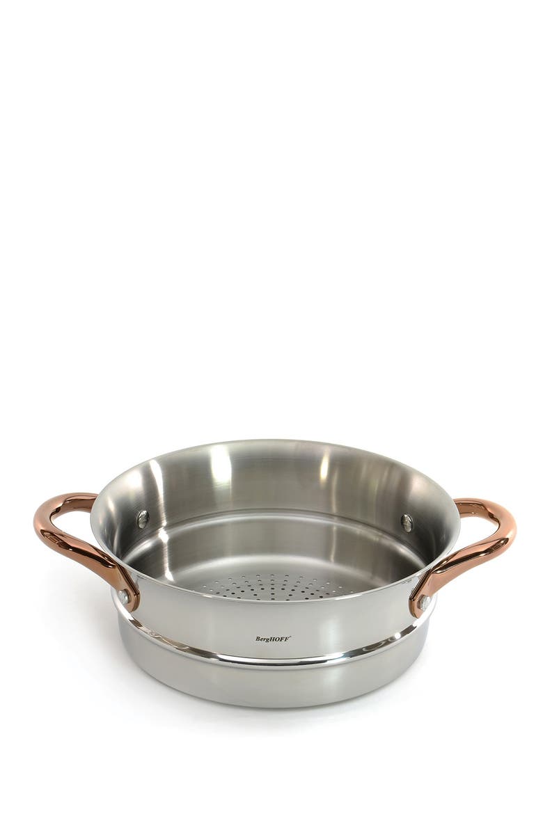 Ouro Gold 8"/ 9.5" steamer with Two Side Handles, Main, color, SILVER