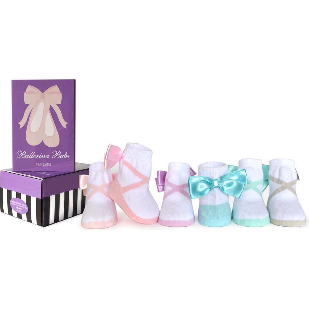 Trumpette Ballerina Babe Socks Gift Box In Multi