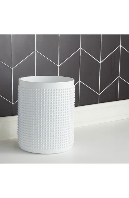 Roselli Trading Company Milano Divets Wastebasket In White