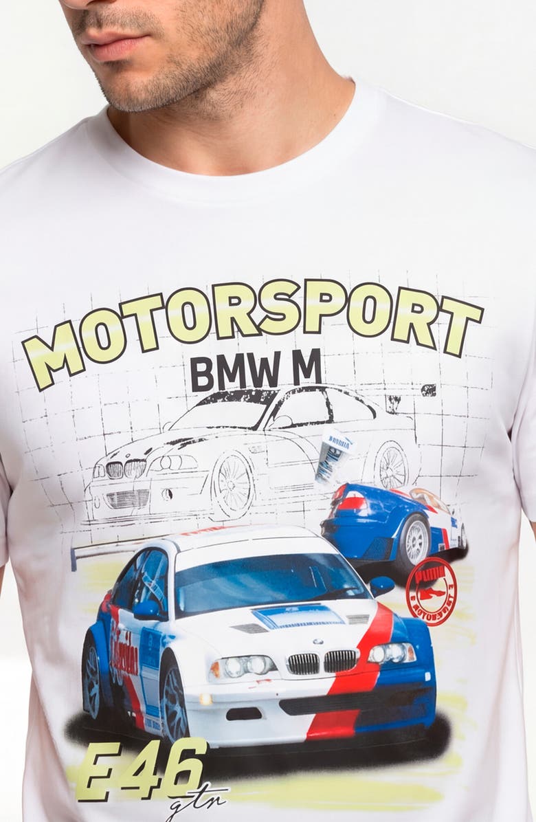 PUMA BMW M Motorsport Cotton Graphic T-Shirt, Alternate, color, Silver Mist