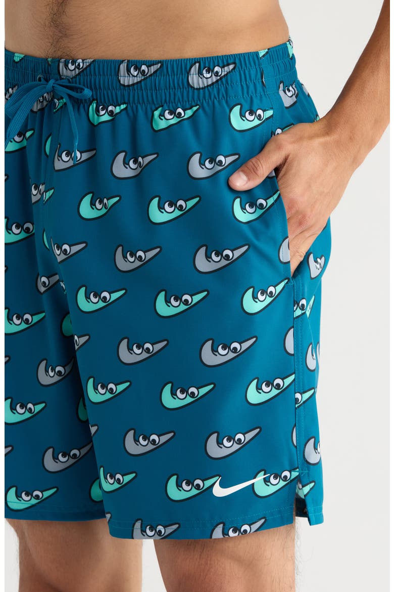 7-Inch Swim Trunks, Alternate, color, GREEN ABYSS