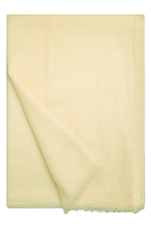 Akris Cashmere & Silk Fringe Scarf In Yellow