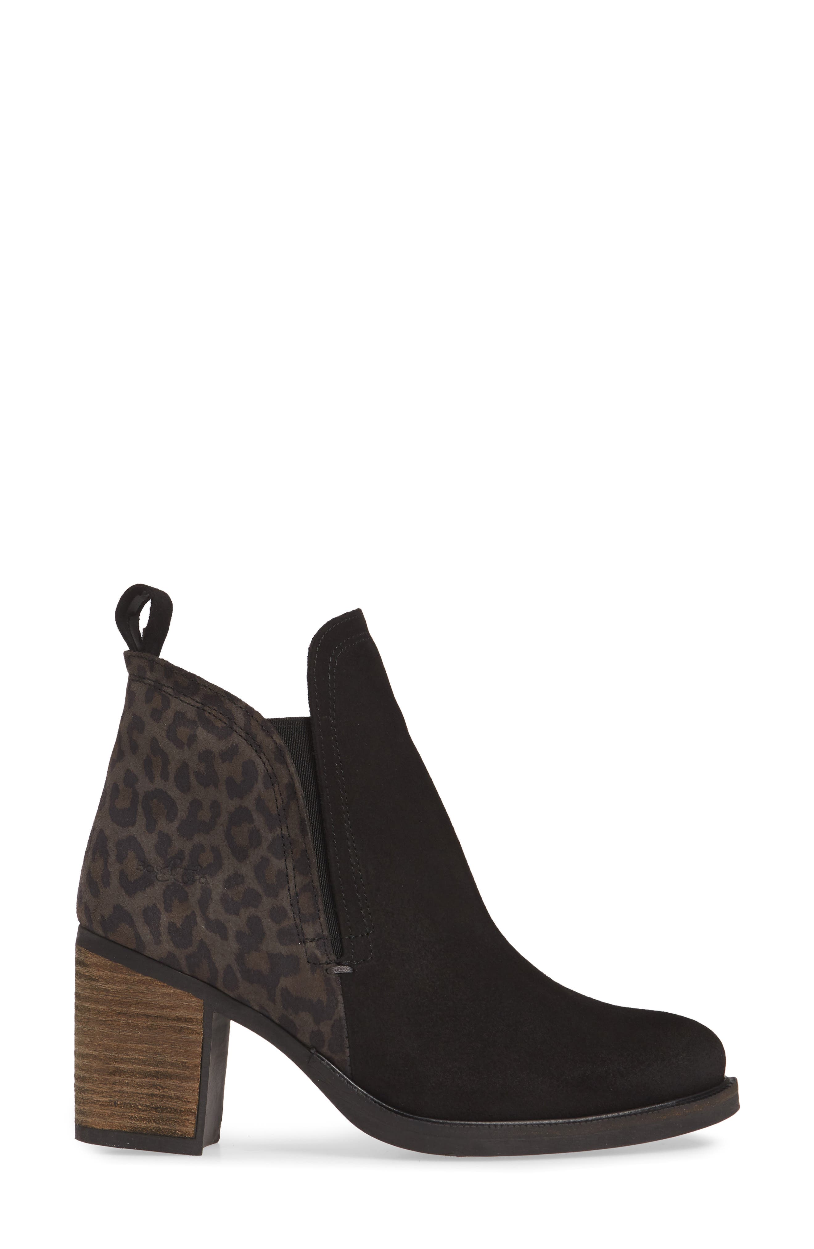 'Belfield' Waterproof Chelsea Boot, Alternate, color, BLACK/ GREY SUEDE