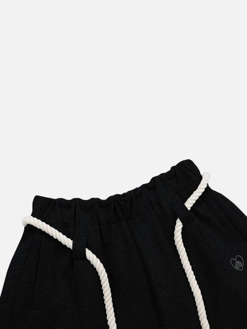 Aelfric Eden Stripe Super Baggy Barrel Sweatpants In Black