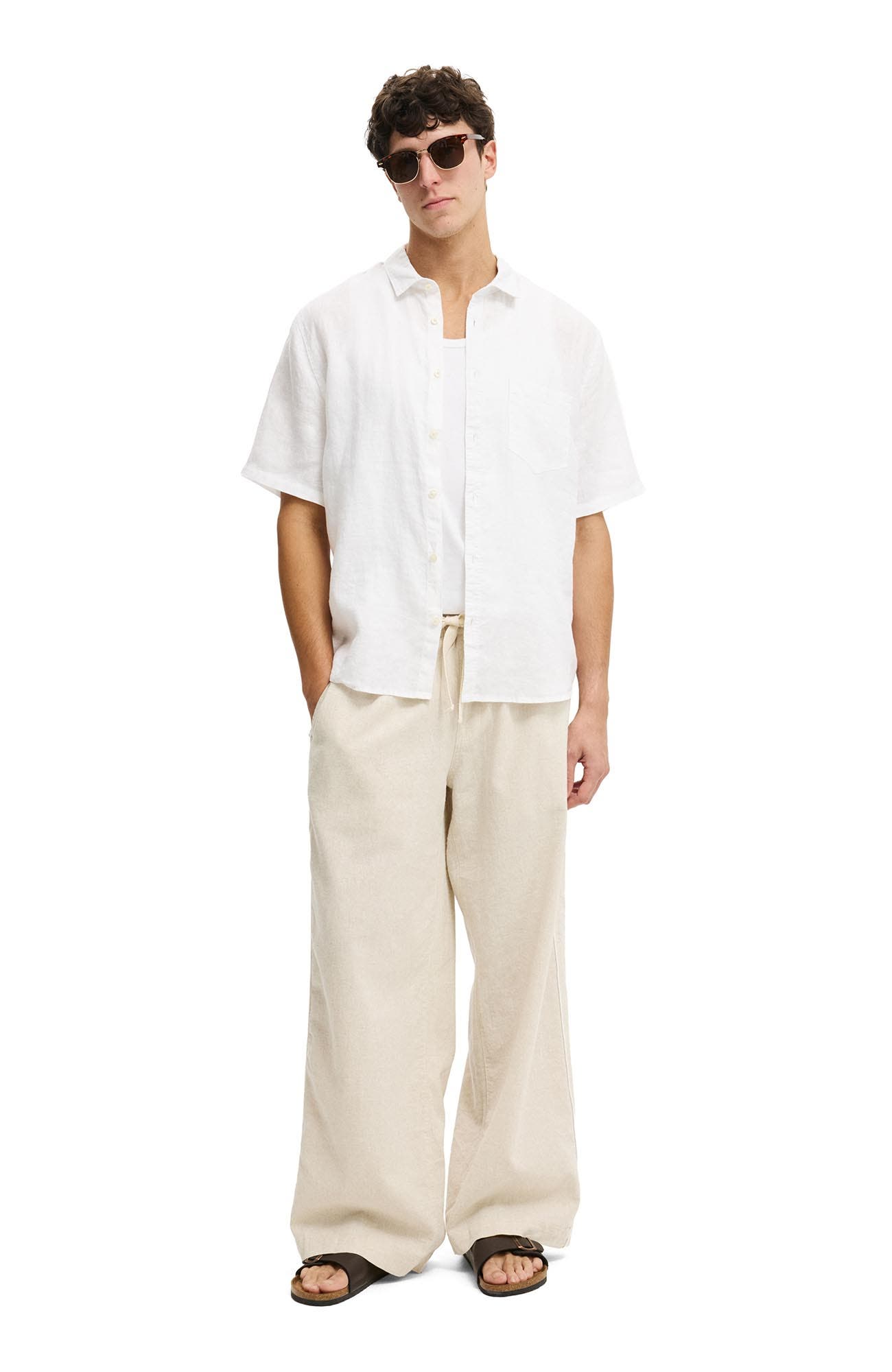 Men's Relaxed Linen Short Sleeve Shirt - image 4