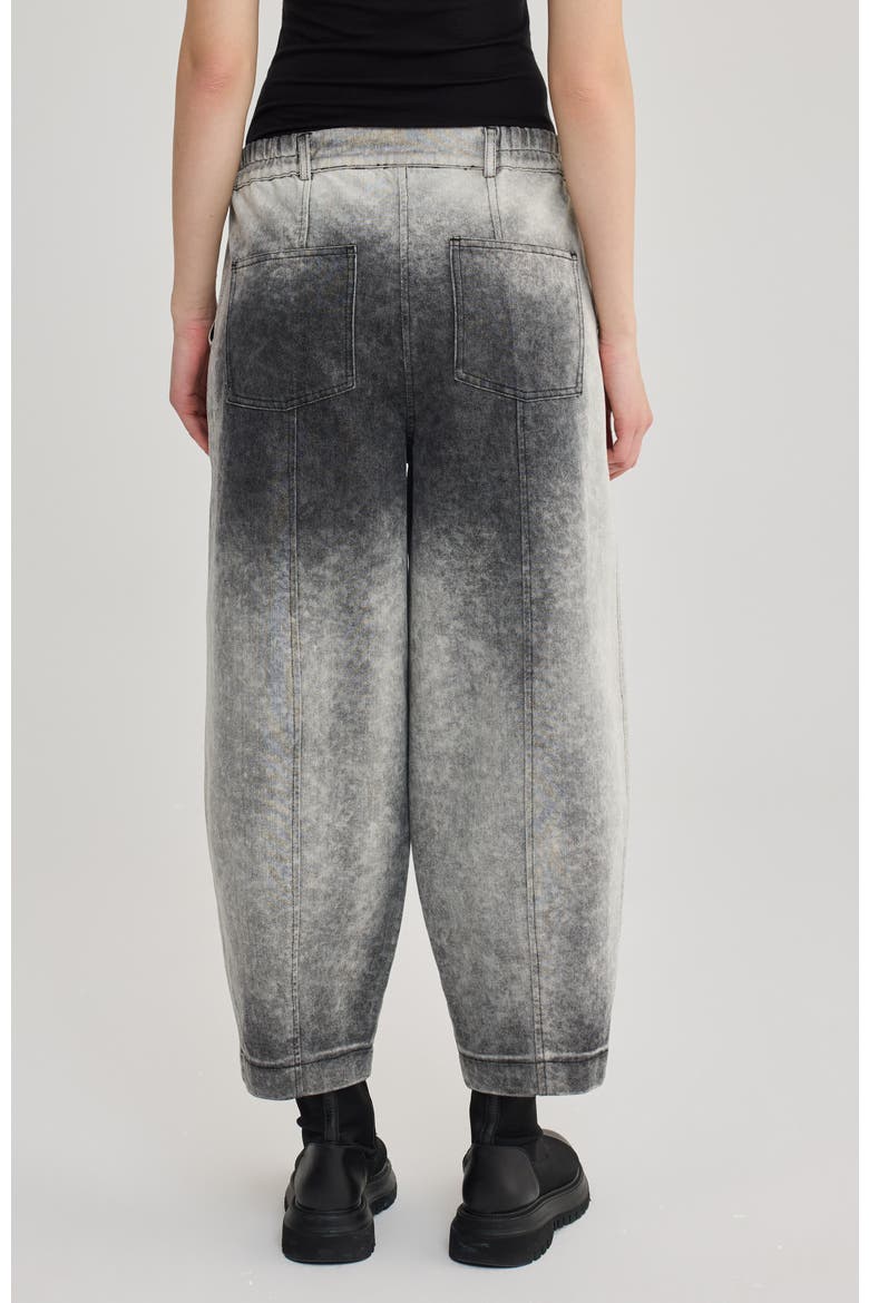 Livan Washed Cocoon Jeans, Alternate, color, Black Washed