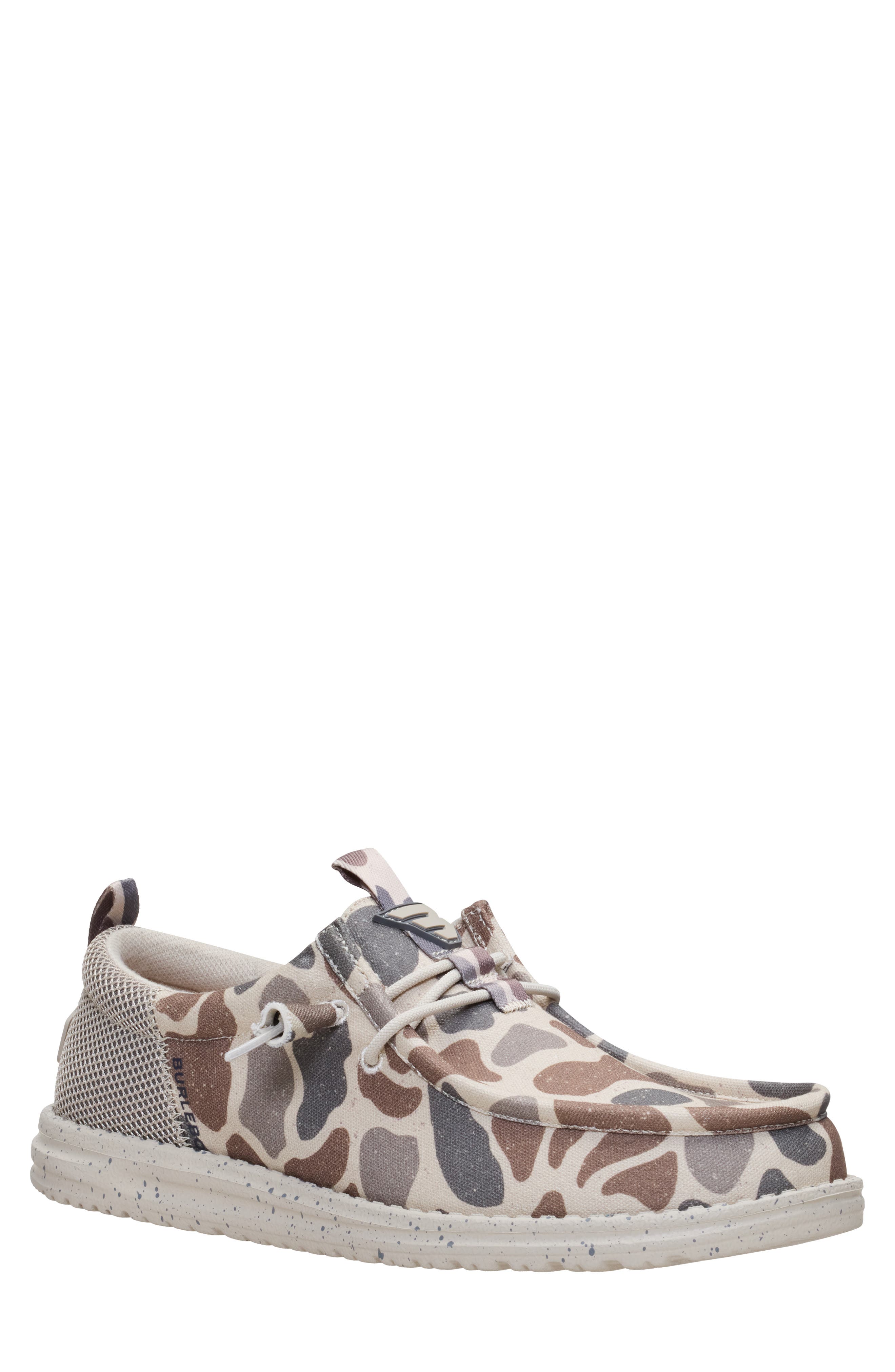 x Burlebo Wally Funk Deer Camo Slip-On, Main, color, TAUPE/ CAMO