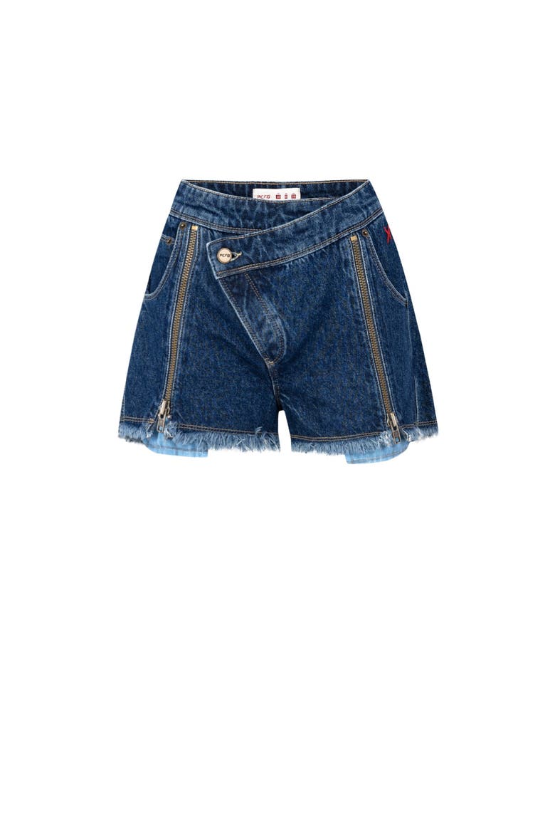 Free Heaven Short With Zip Details, Alternate, color, blue