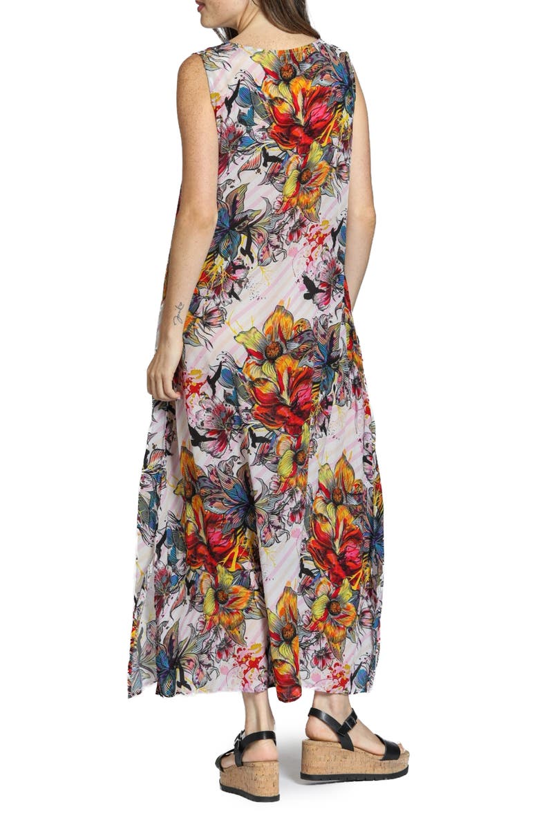 APNY Sleeveless Maxi Dress, Alternate, color, Yellow/ Red Multi