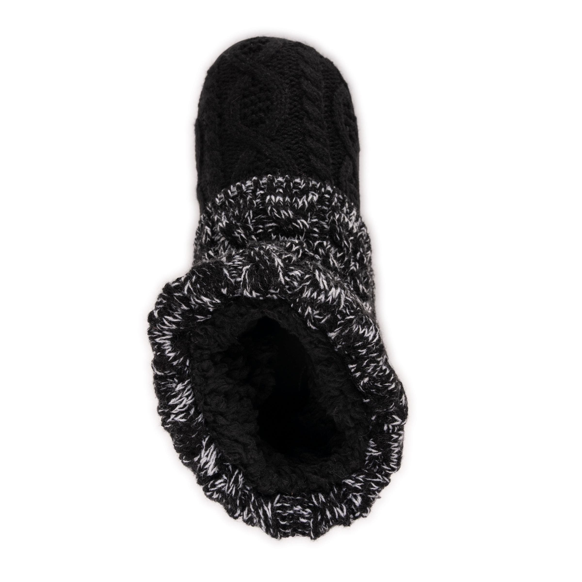 MUK LUKS Rochelle Slipper Boot, Alternate, color, Black