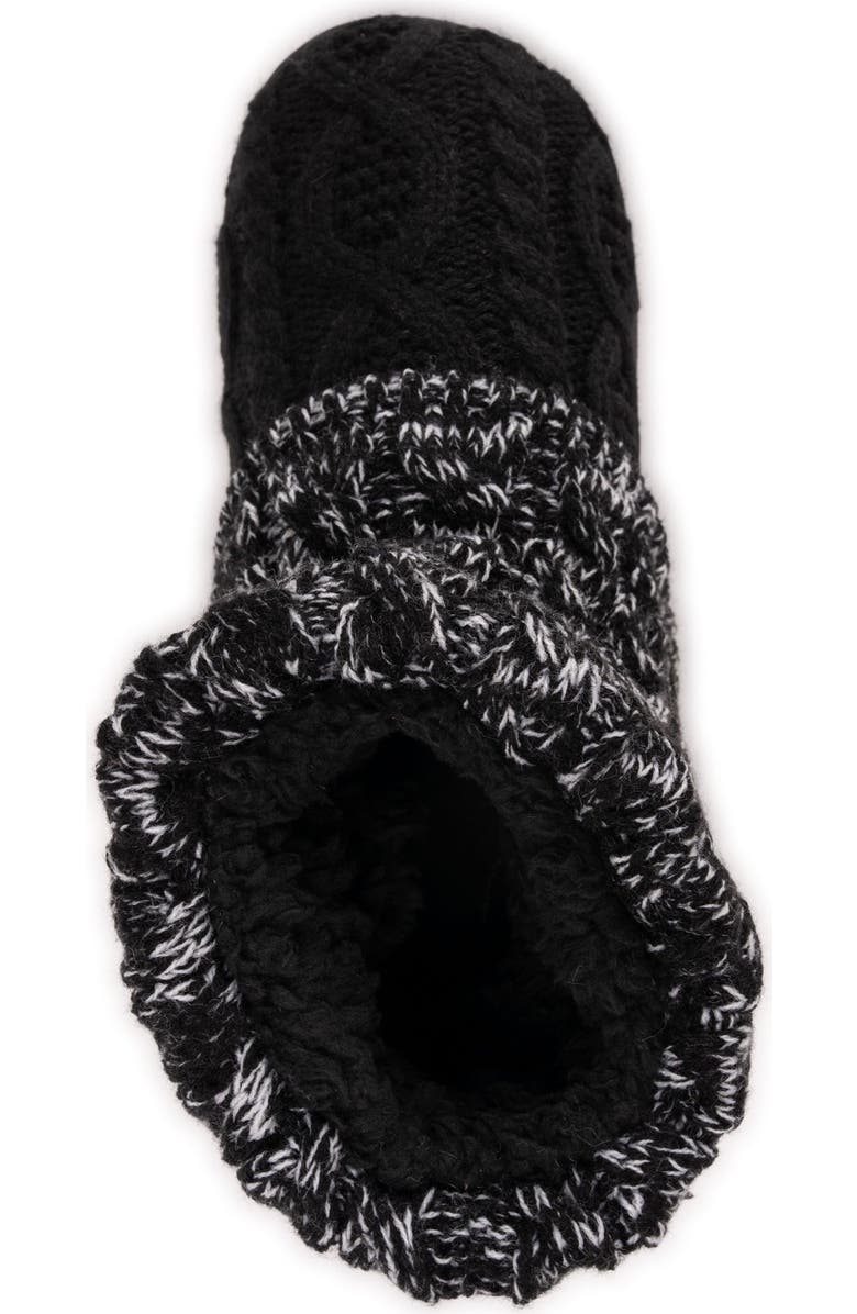 MUK LUKS Rochelle Slipper Boot, Alternate, color, Black