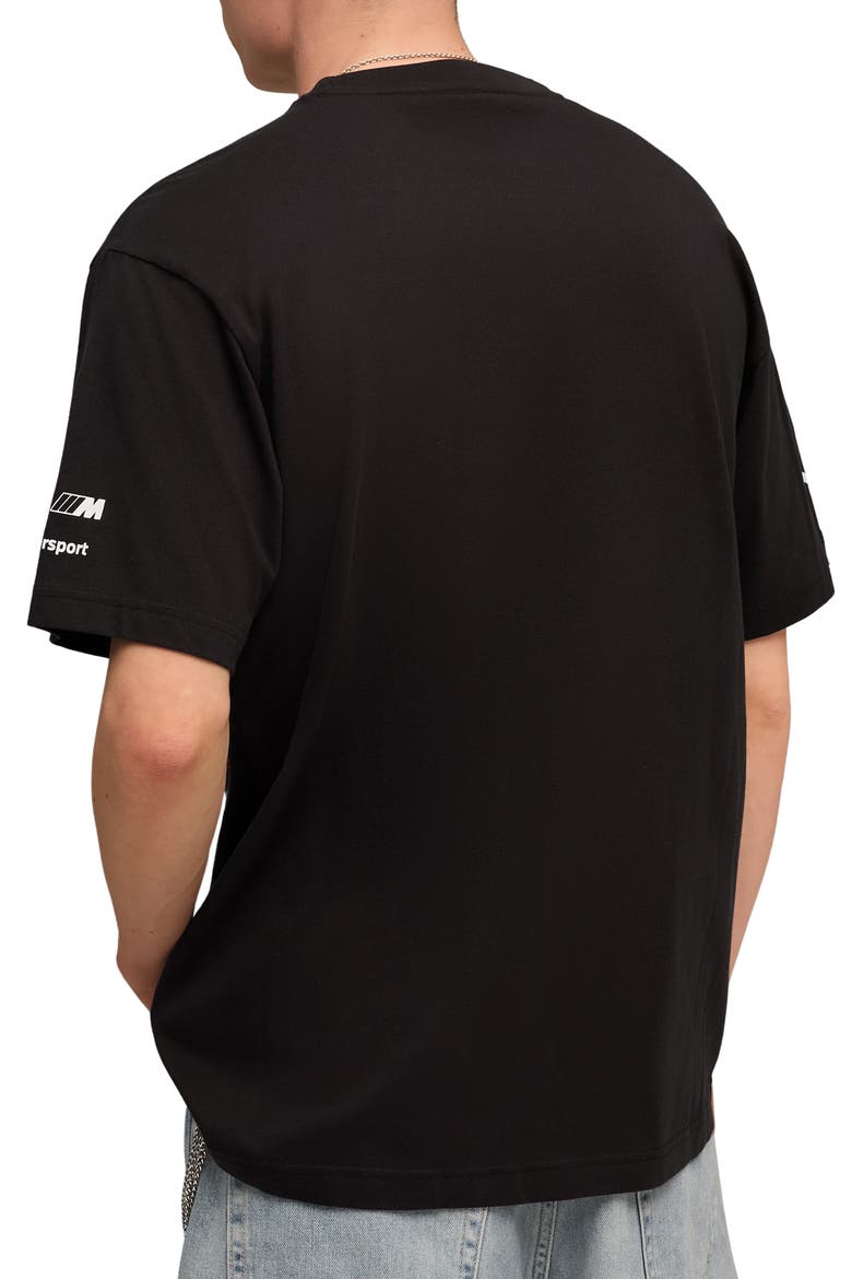 BMW Cotton Graphic T-Shirt, Alternate, color, PUMA BLACK