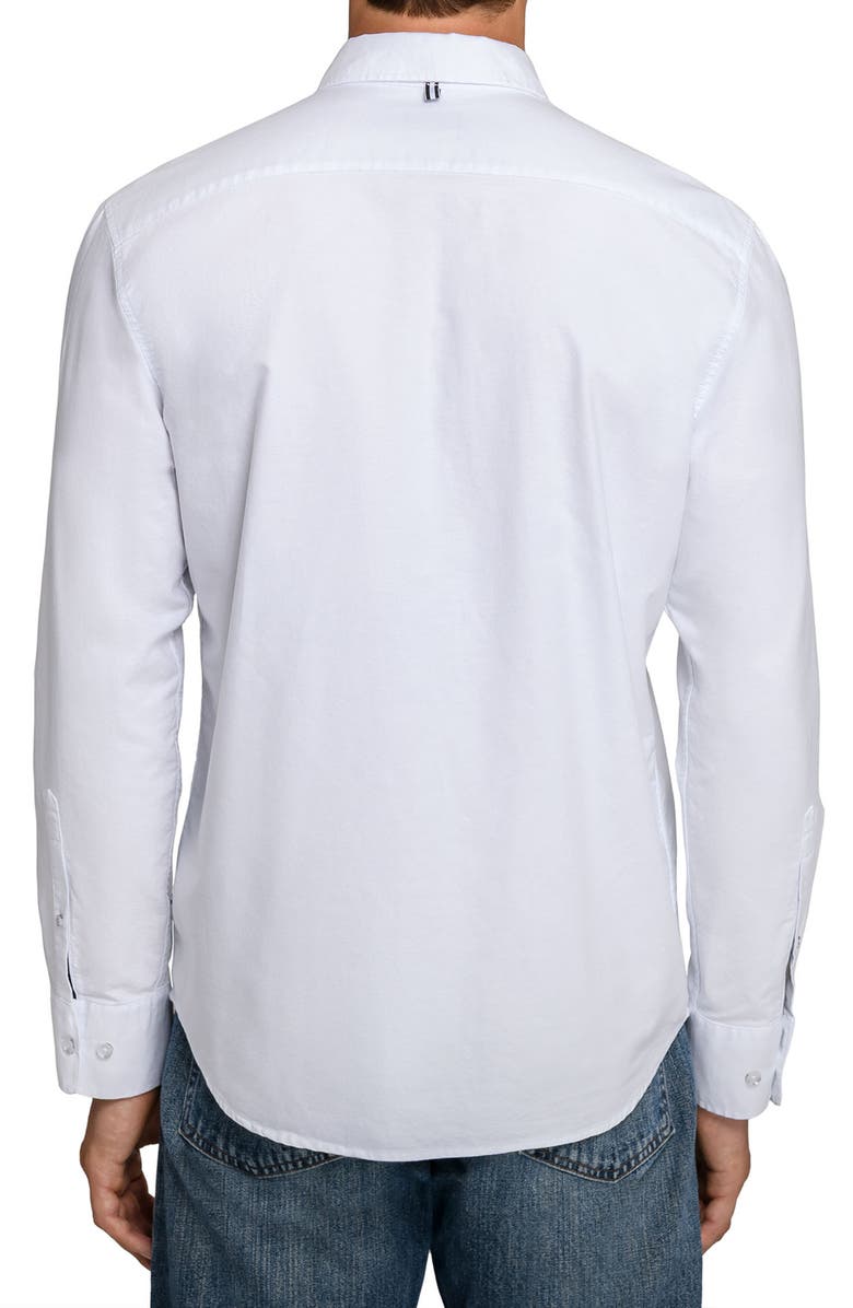 Brooklyn Brigade Solid Oxford Woven Long Sleeve Basic, Alternate, color, White