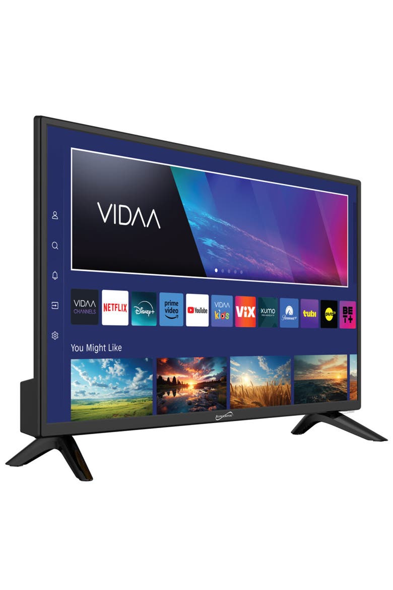 24 Inch Widescreen LED HDMI Smart TV, Main, color, Black