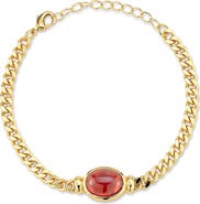 GLAZE JEWELRY Cubic Zirconia Curb Chain Bracelet