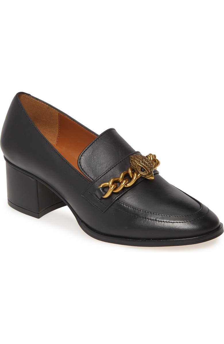 Kurt Geiger London Block Heel Loafer Pump, Main, color,