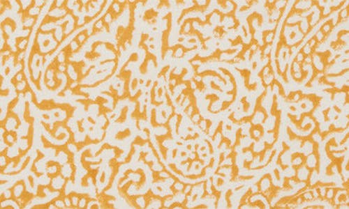 Roselli Trading Company Paisley Block Throw Pillow In Yellow Multi