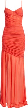 Black Halo Kristen Shirred Gown